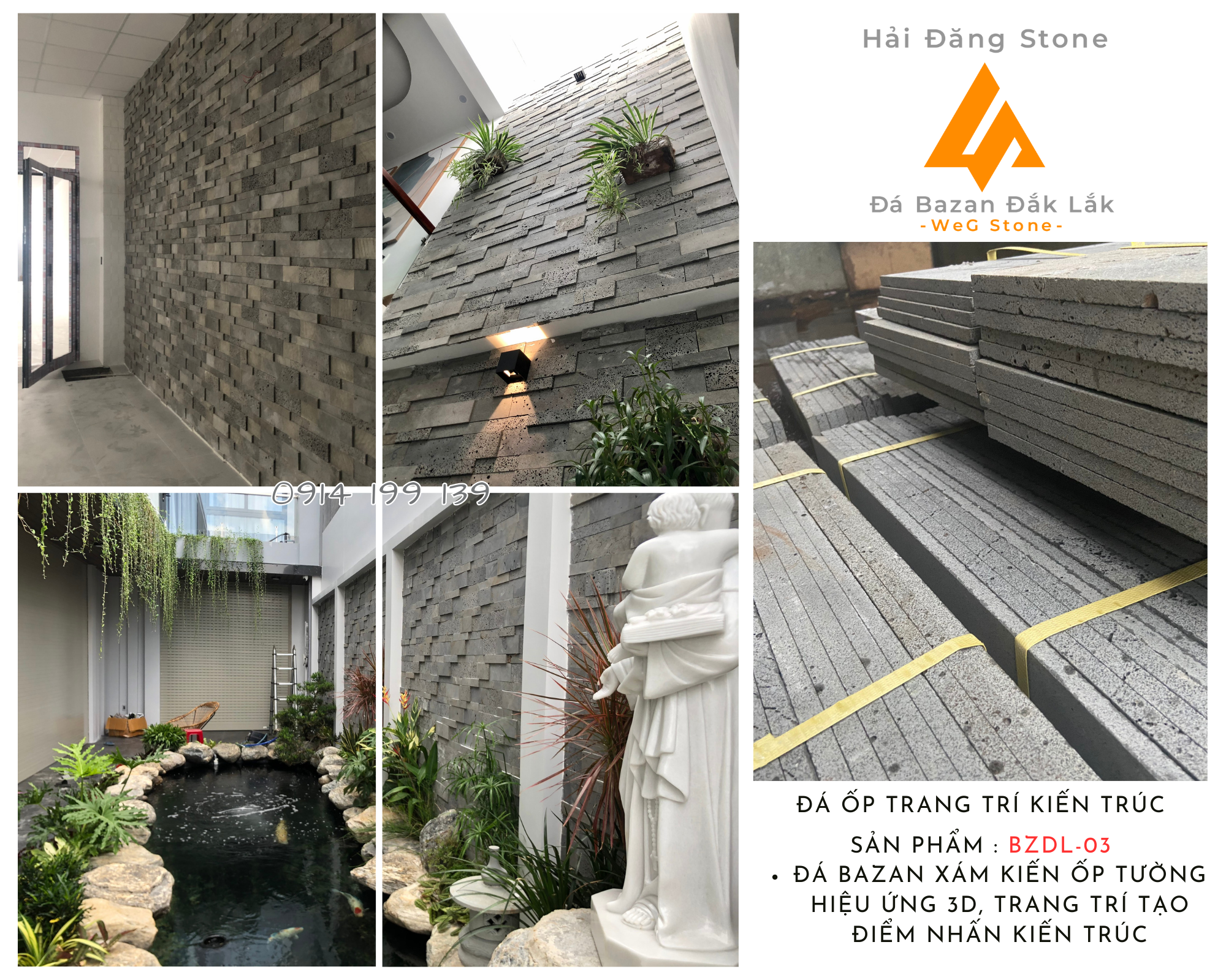ĐÁ BAZAN ỐP TƯỜNG MẪU BZDL-03