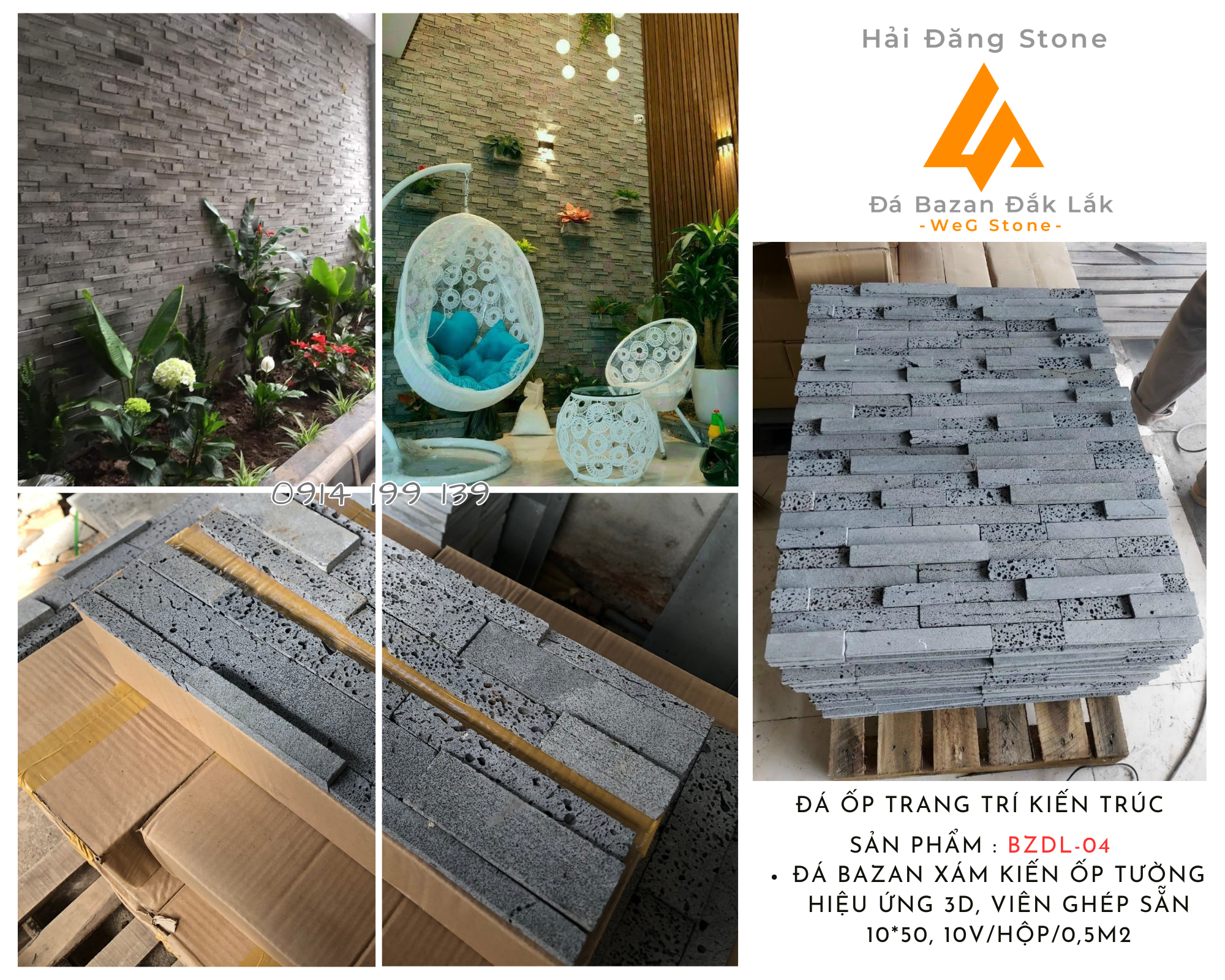 ĐÁ BAZAN ỐP TƯỜNG MẪU BZDL-04