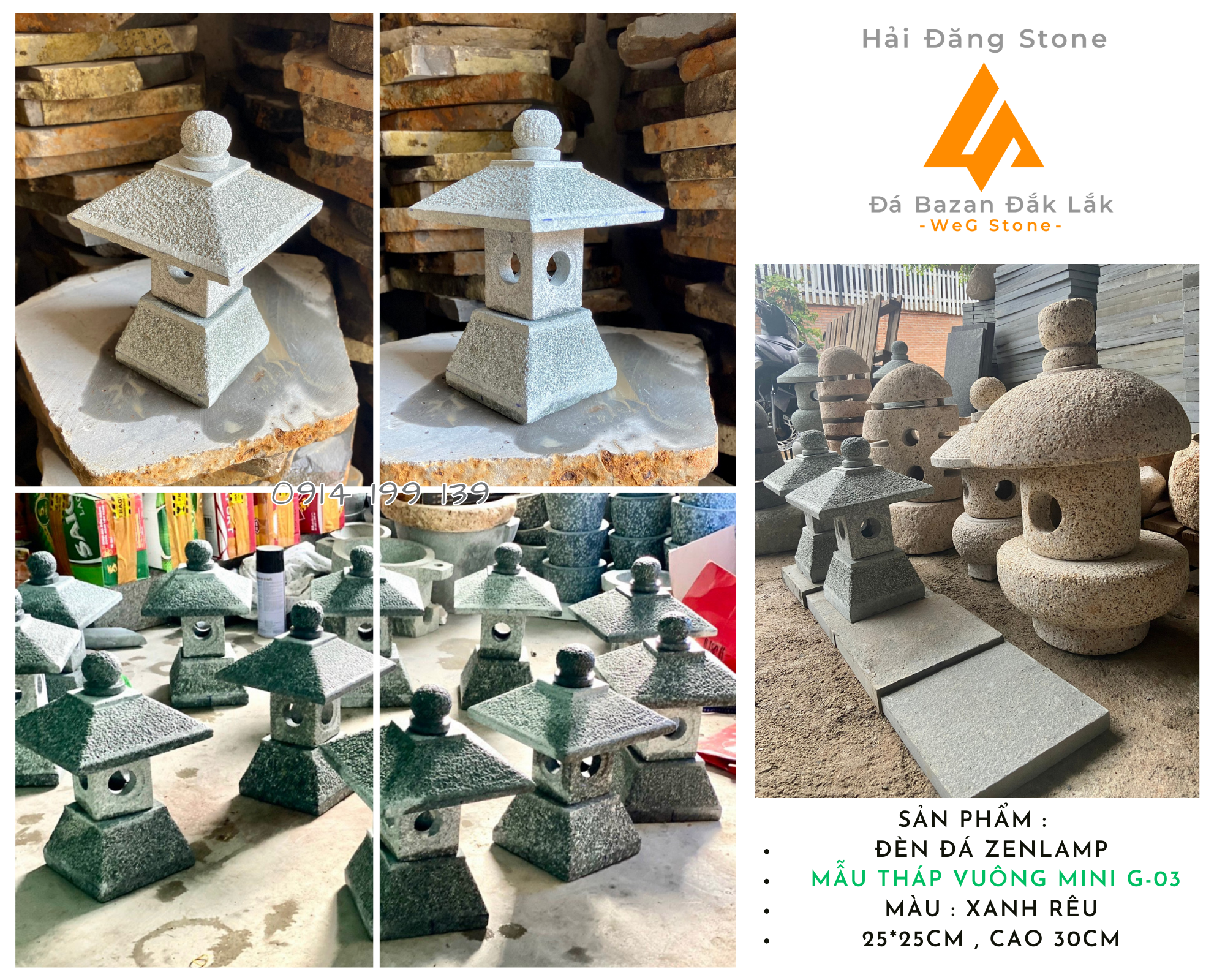 ĐÈN ĐÁ NHẬT- MẪU G-03