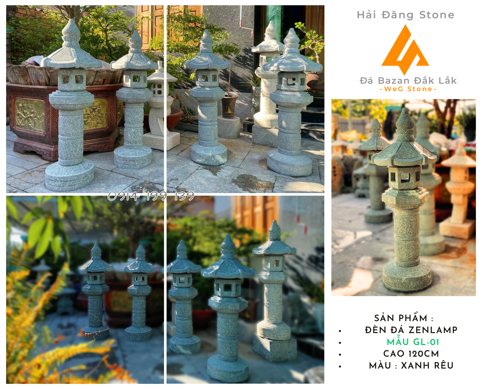 ĐÈN ĐÁ NHẬT- MẪU GL-01