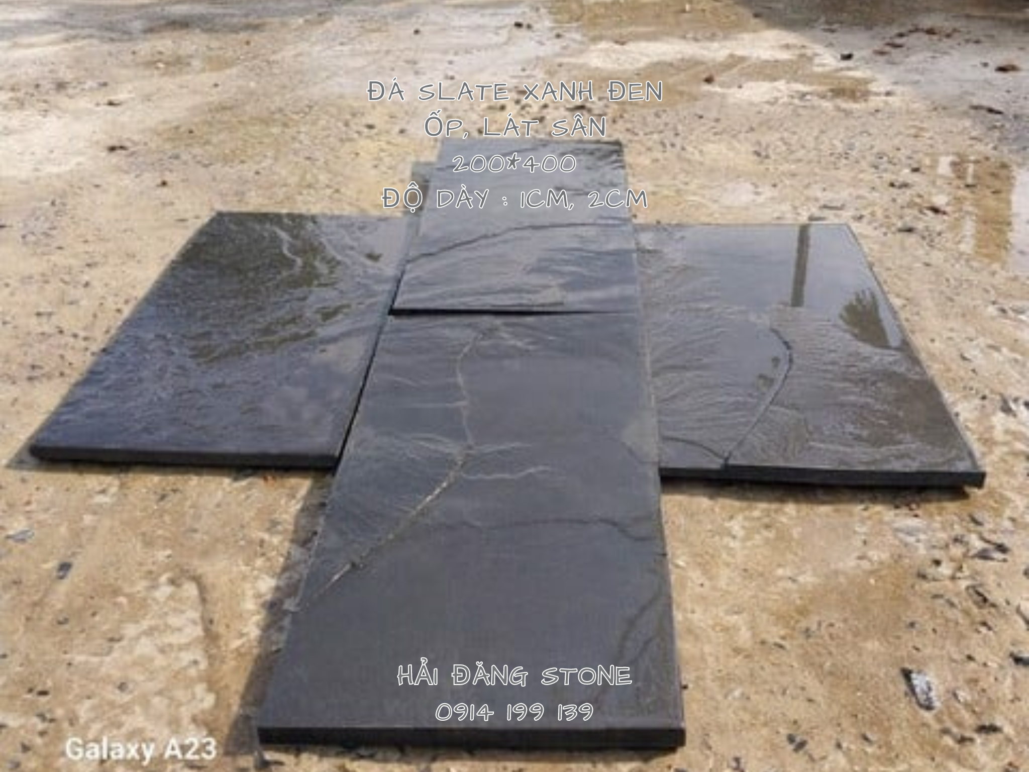 ĐÁ ỐP TƯỜNG SLATE XANH ĐEN ĐÀ NẴNG
