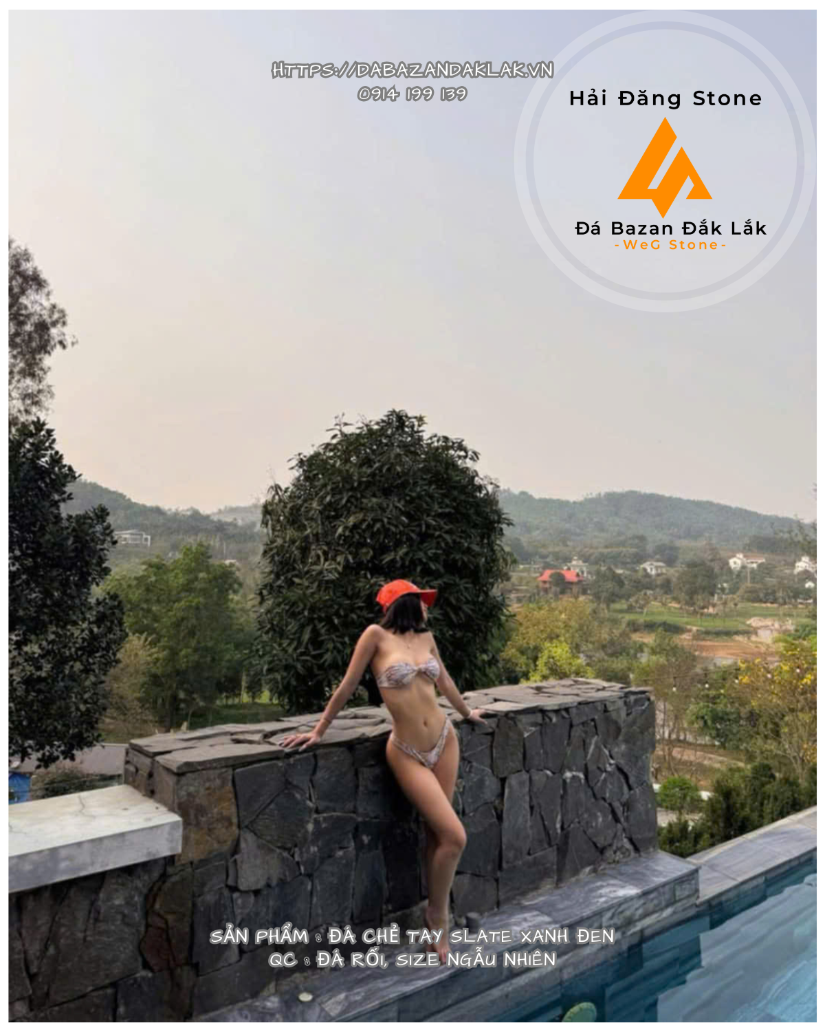 ĐÁ ỐP TƯỜNG SLATE RỐI XANH ĐEN